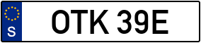 Trailer License Plate